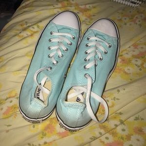 Brand new light blue converse