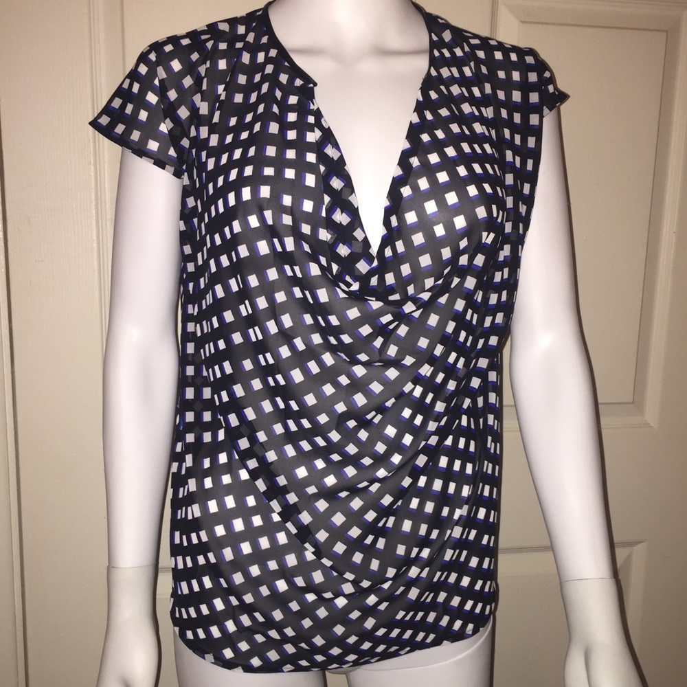 NWT ANN TAYLOR SHEER SHIRT
