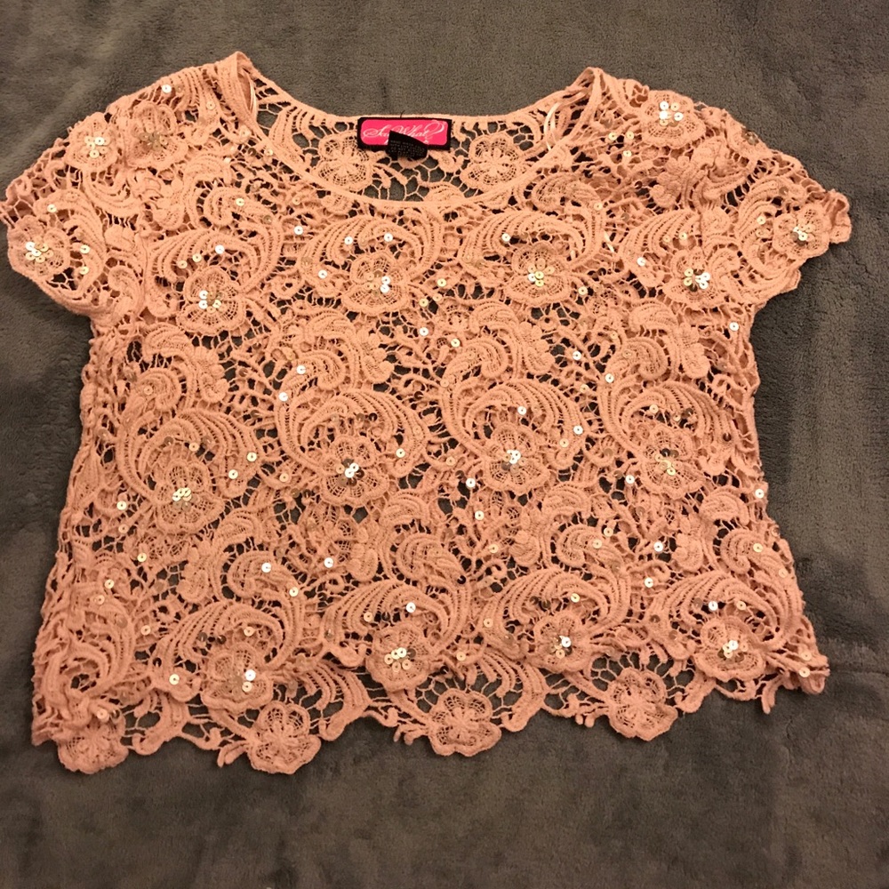 Lace crop top