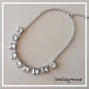 Retro Glam Clear Necklace