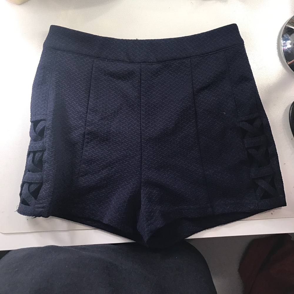 F21 Navy High Waisted Shorts