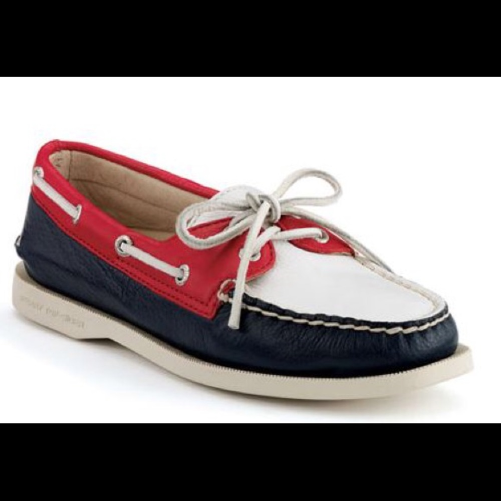 Sperry Women's A/O 2-Eye Shoe Red/Blue/White