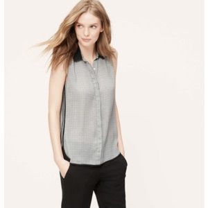 LOFT Pindot Collared Shell