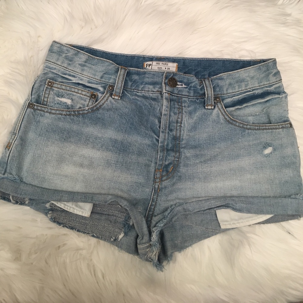 New free people jean shorts