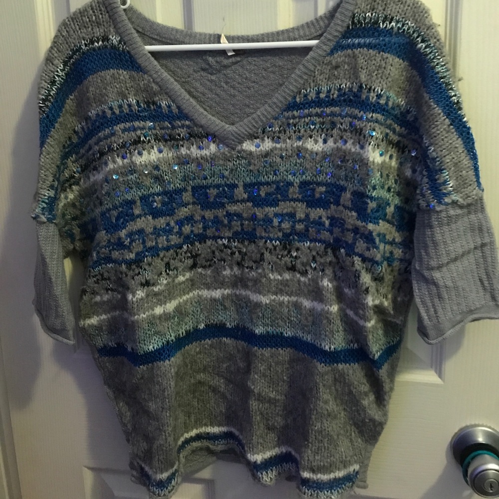 Free People short sleeve sweater sz sm