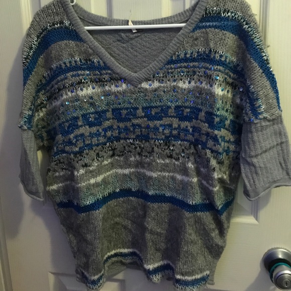 Free People short sleeve sweater sz sm - Picture 1 of 1