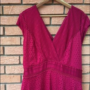 NWT Detailed Lace Fit & Flare Dress