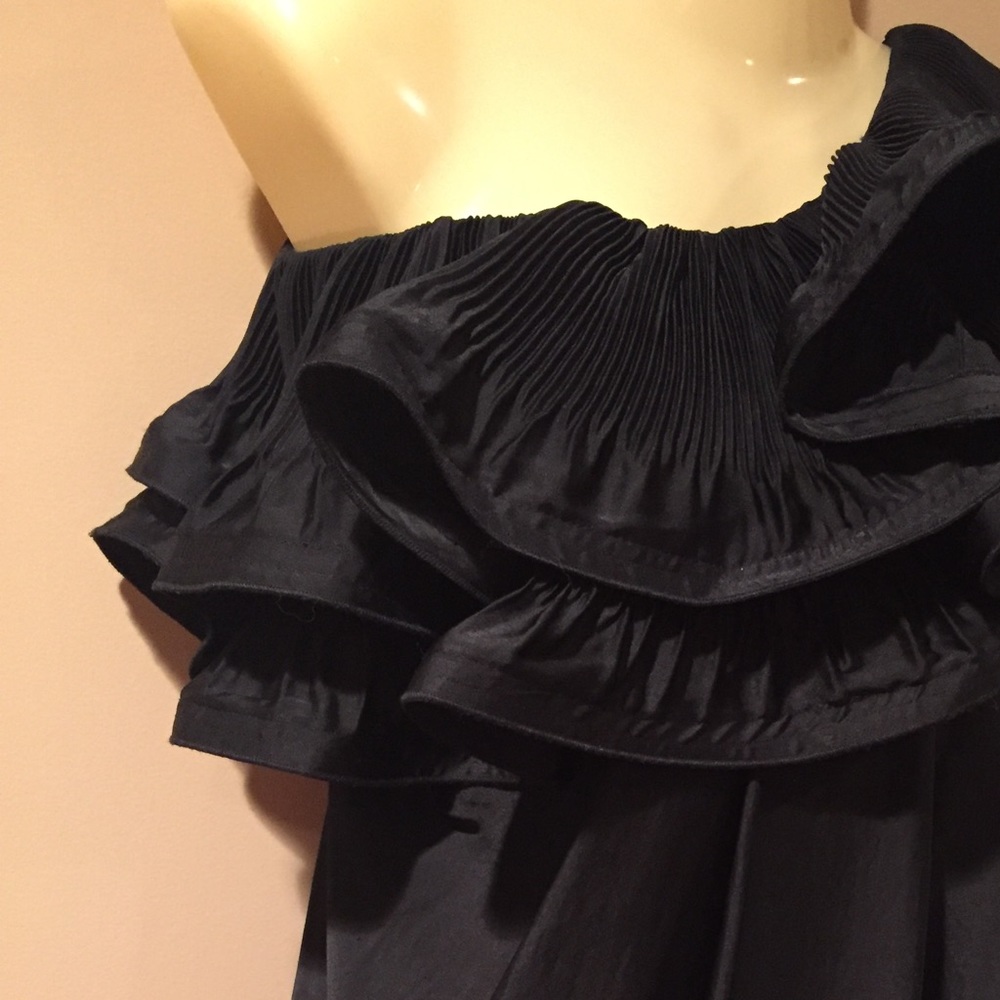 Black off the shoulder dress