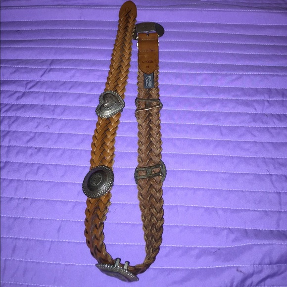 Vintage Brighton Brown Leather and Silver Belt main image 5