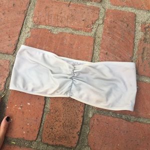 Silver American apparel bandeau bra top