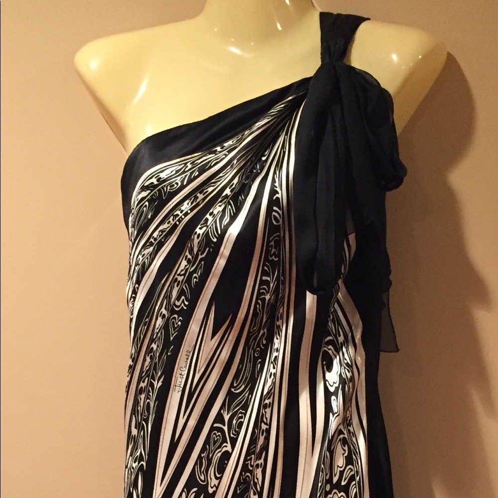 Fabulous one shoulder silk dress