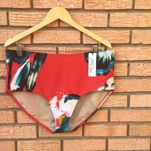 NWT High Waist Swim Brief by Lela Rose for Cacique