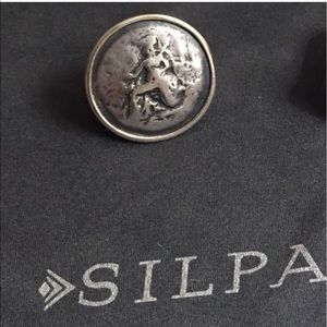 Silpada Retired coin ring .925 sterling ring