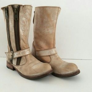 bed stu hustle white sand natural leather size 7