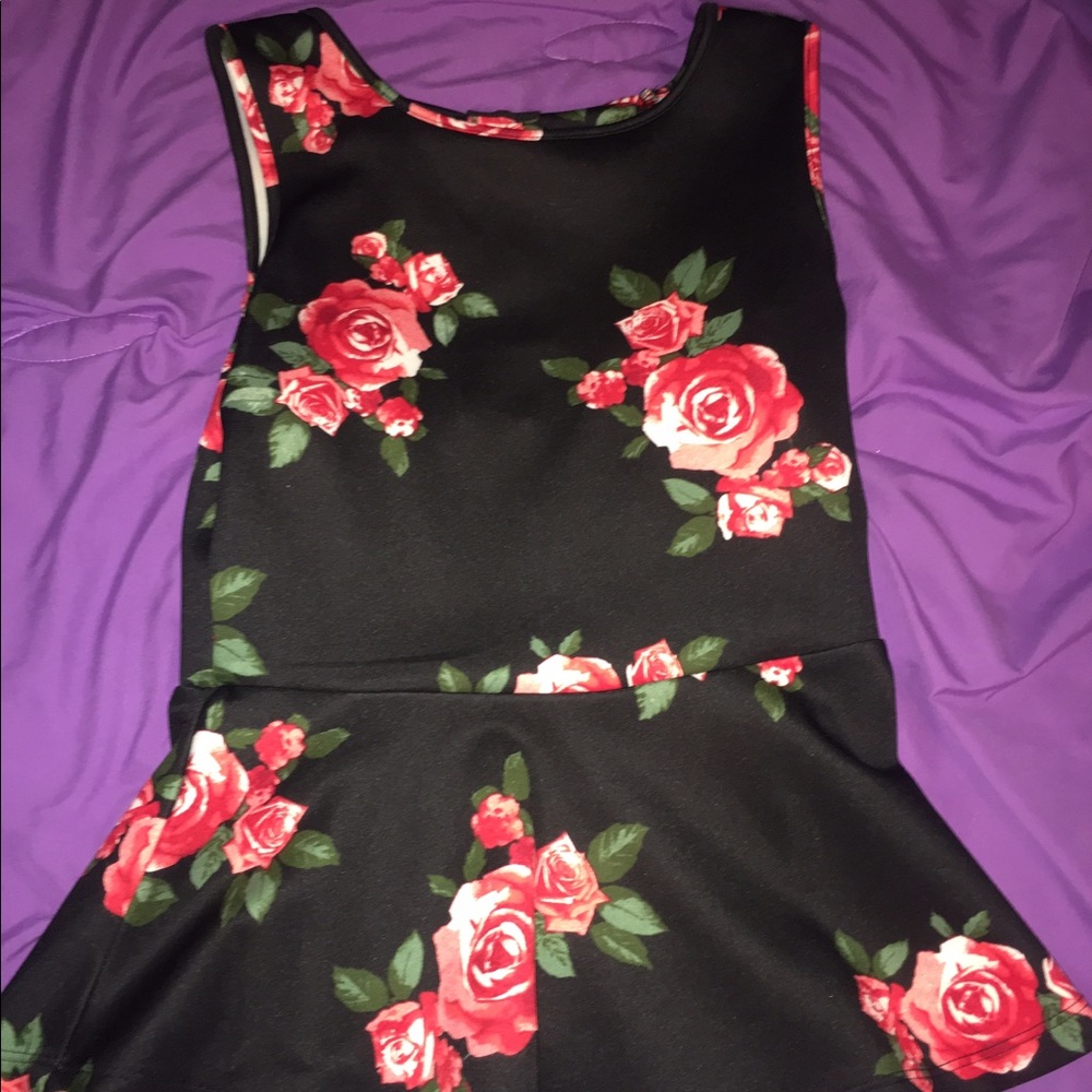 Floral Peplum Top