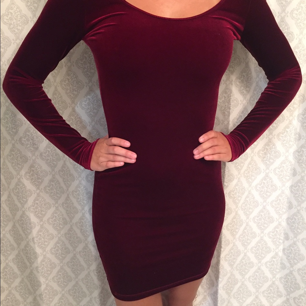 WORN ONCE. Sz Small American Apparel Velvet Dress