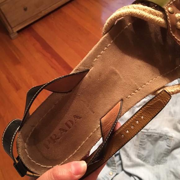 Prada Rope and Patent Leather Sandals - Picture 4 of 4