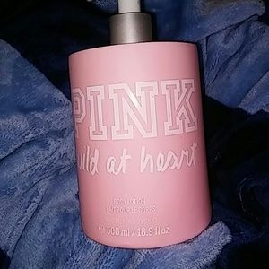 Pink body lotion