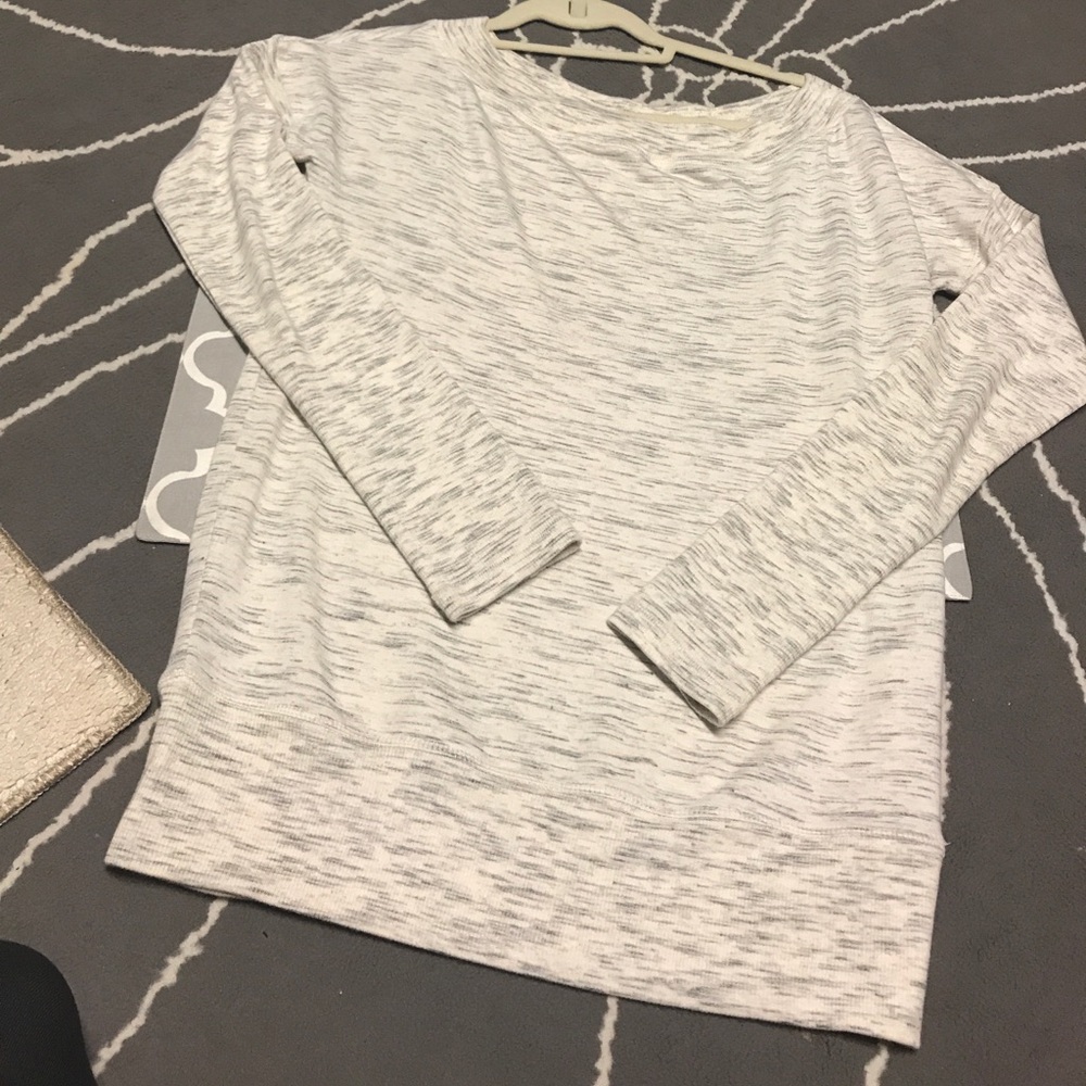 Xs athleta studio barre off shoulder long sleeve