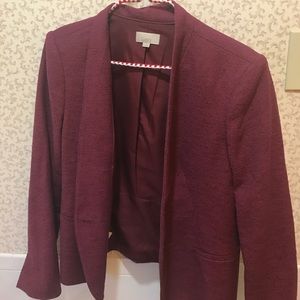 Burgundy jacket from Loft