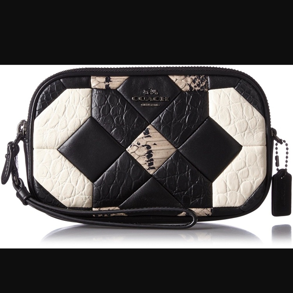 Coach Exotic Patchwork Bag Snakeskin Convertible