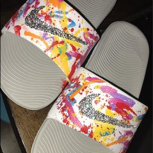 Bedazzled Nike Slides