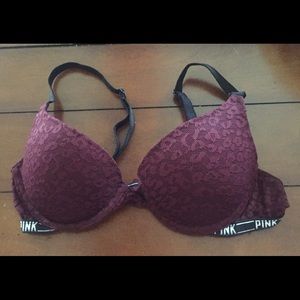 Victoria's Secret PINK Cheetah Lace Bra