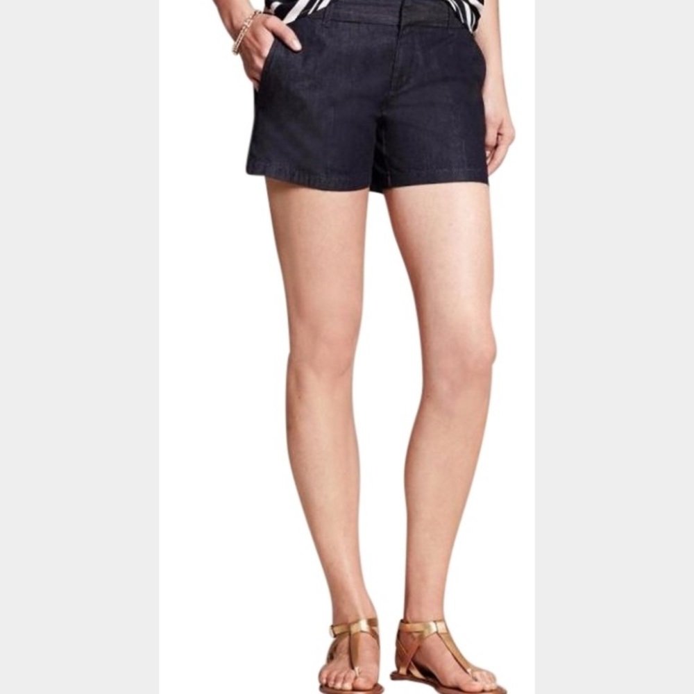 Banana Republic Hampton chambray shorts, sz 8