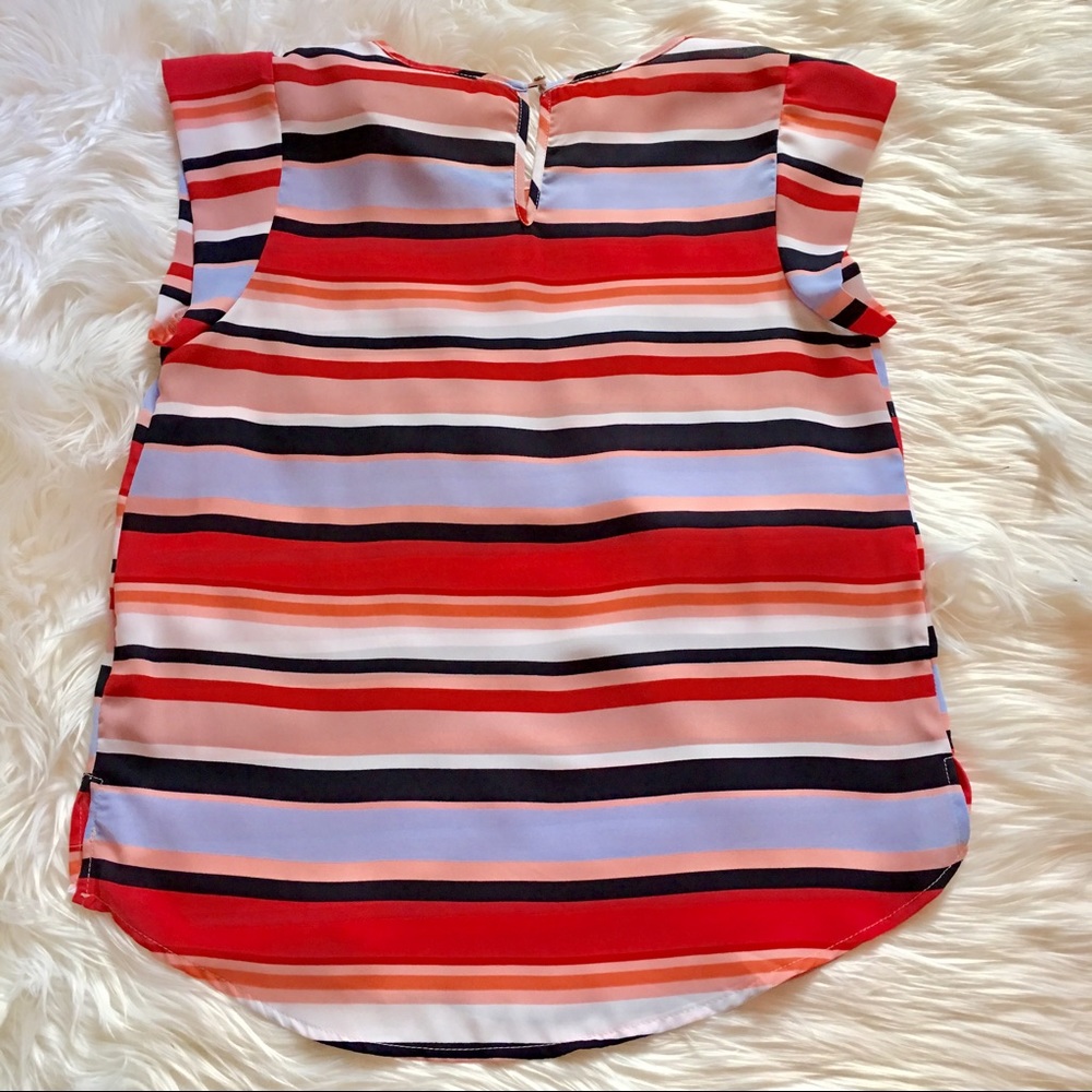 Multi Stripe Casual Top LAST ONE!!! - Picture 2 of 5