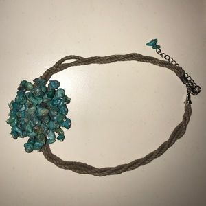 Blue choker