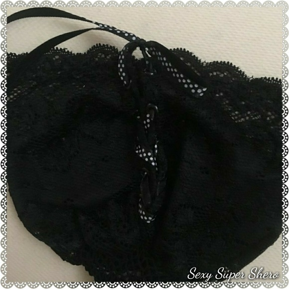 🆕Black Fishnet Stocking Thigh hi Lace up lingerie - Picture 3 of 3