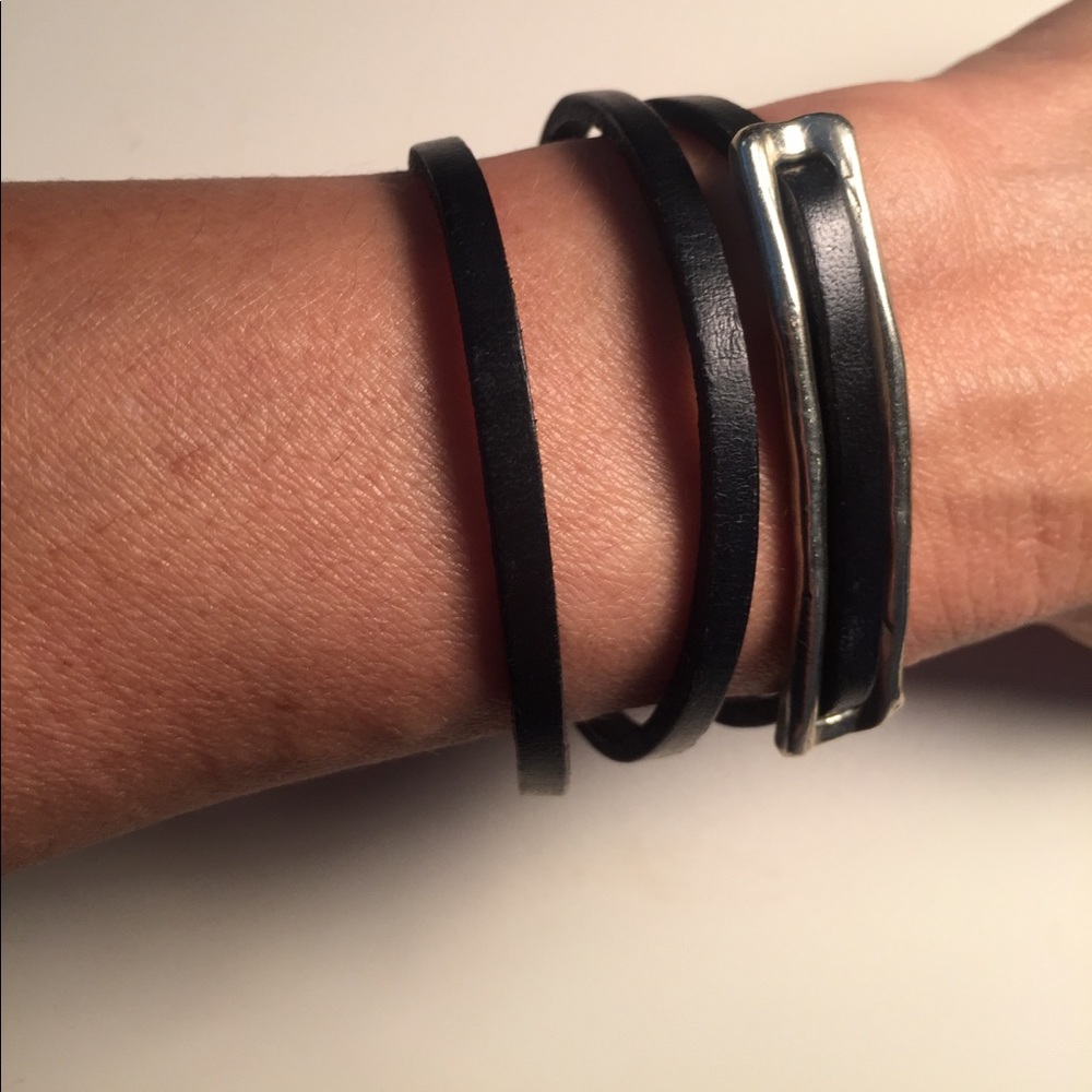 Leather wrap bracelet - Picture 2 of 4
