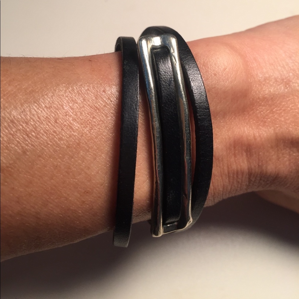 Leather wrap bracelet