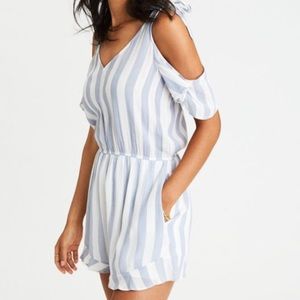 AEO tie shoulder romper