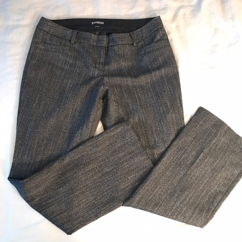 Express Grey Columnist Work Dress Pant
