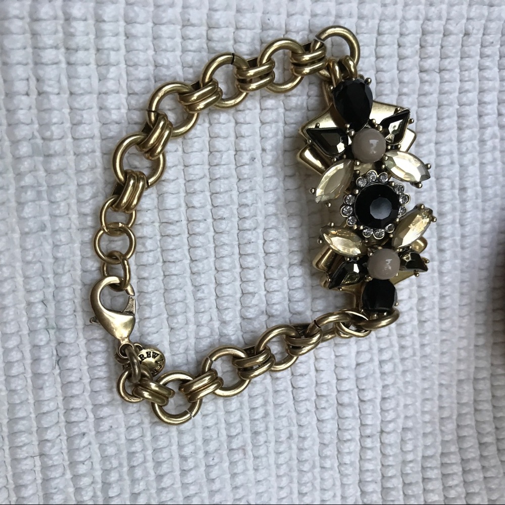 J.CREW metal and crystal like bracelet