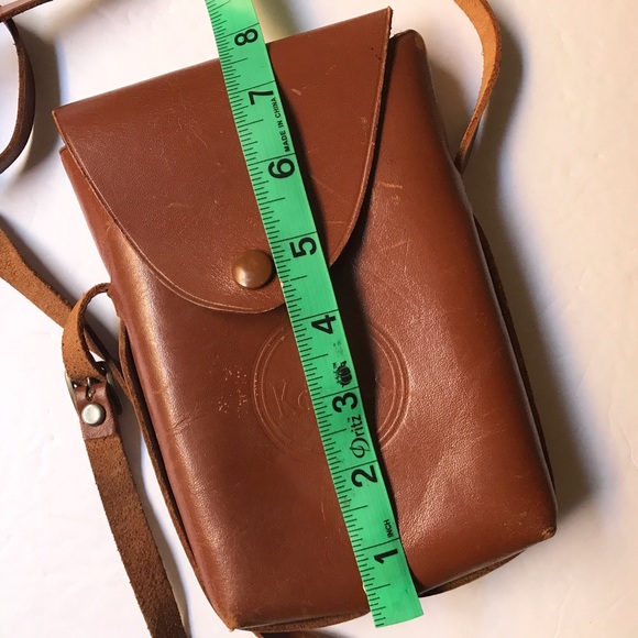 Kodak Snapsack - Cute Leather Crossbody Purse Vtg - Picture 5 of 8