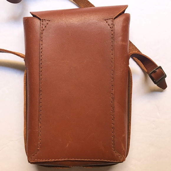 Kodak Snapsack - Cute Leather Crossbody Purse Vtg - Picture 6 of 8