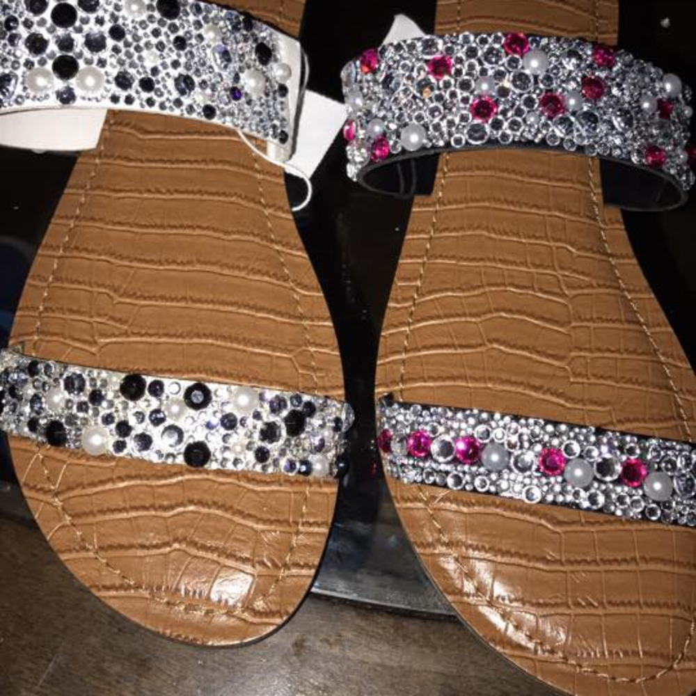 Bedazzled sandals