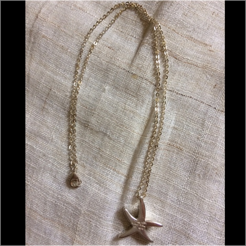 Starfish 925 silver necklace