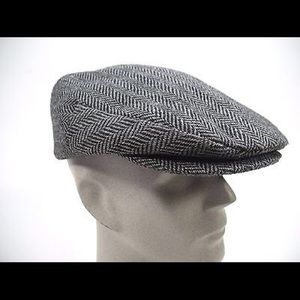 Stetson Herringbone Tweed Wool Blend Drivers Cap