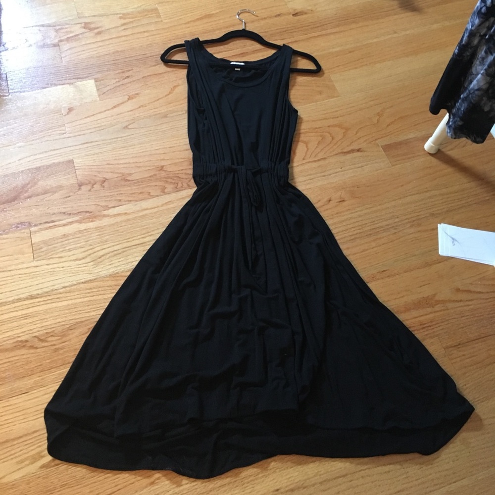 High low soft belted dress