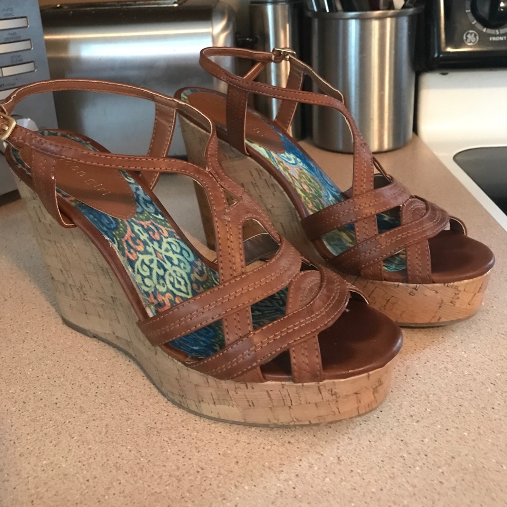 Steve Madden wedges size 9 brown