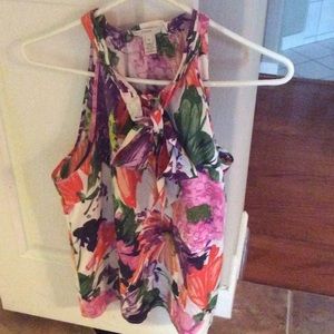 Silk Floral Print Blouse