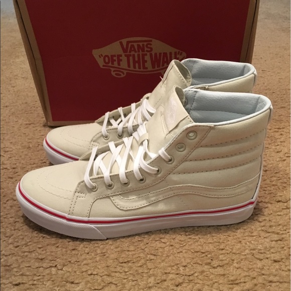 Vans Leather Canvas SK8Hi Slim - Picture 2 of 4