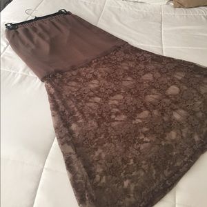 lace maxi skirt