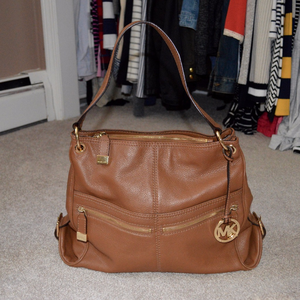 Michael Kors Brown Leather Shoulder Bag