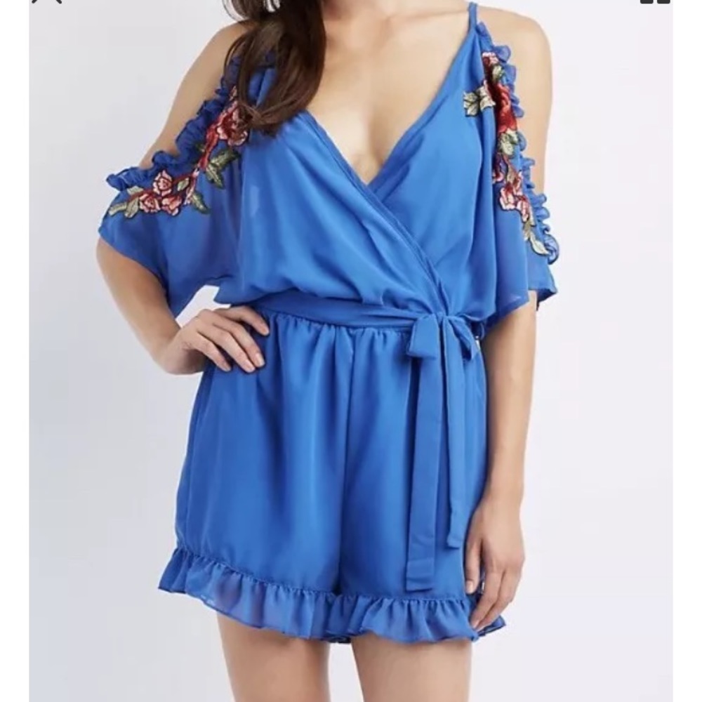 Charlotte Russe Embroidered Romper!!! NWT