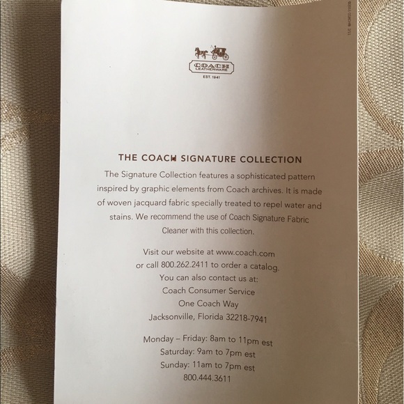 Coach tan and gold purse - Picture 4 of 5