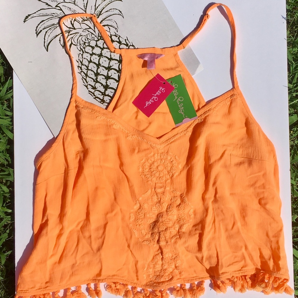 Lilly Pulitzer Katen tank in Melon Glow, sz XL - Picture 2 of 7